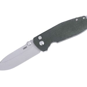 CRKT Squid XM Button Lock Micarta Green