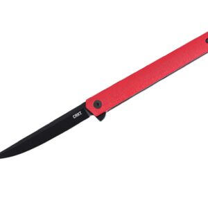 CRKT CEO Flipper Red Black Blade