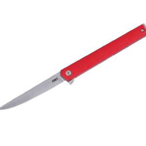 CRKT CEO Flipper Red Silver Blade