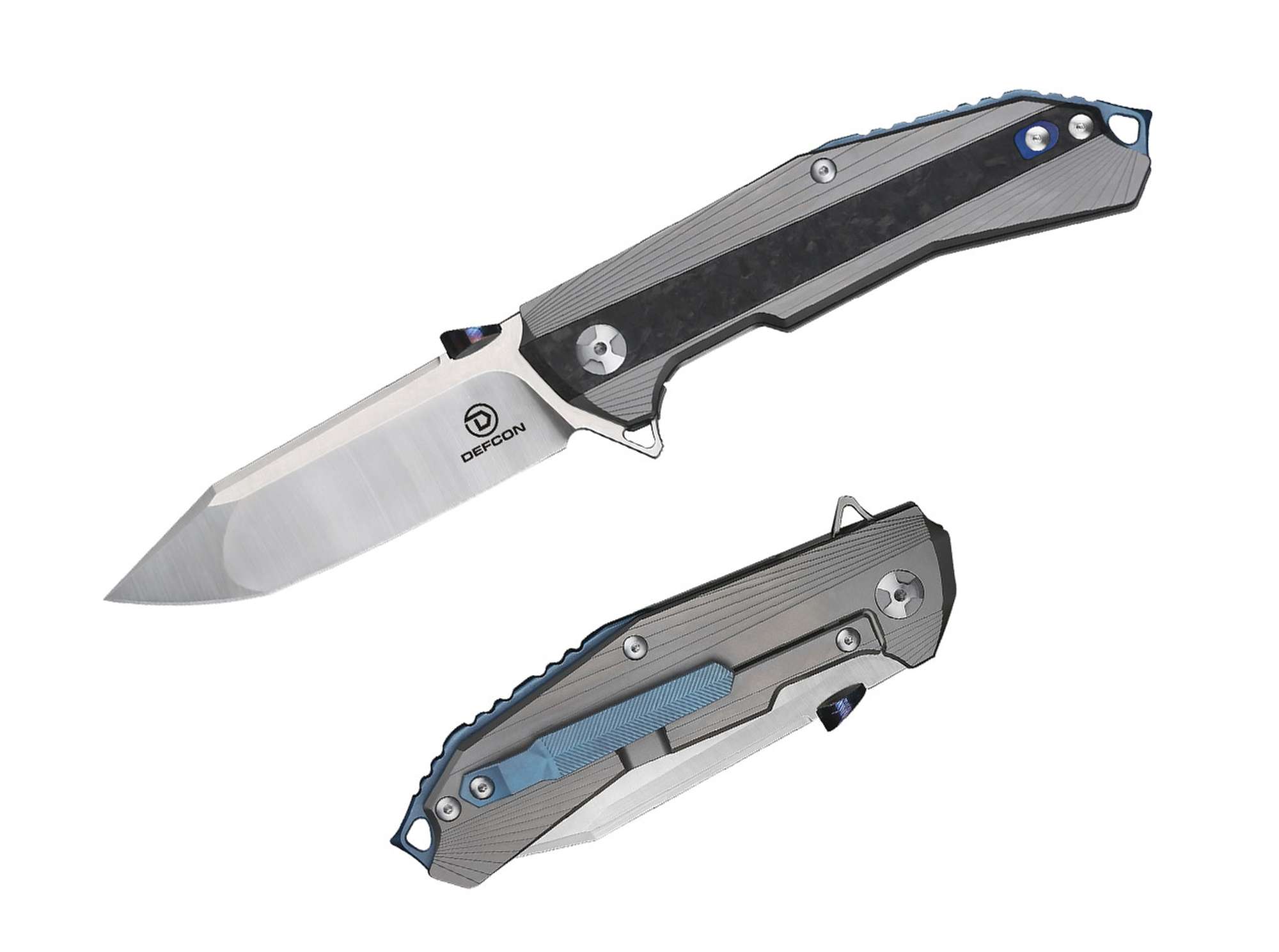 Defcon Jungle Knife Atlas Titanium Gray
