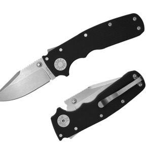 Demko Knives Shark Cub Clip Point 20CV G10 Black