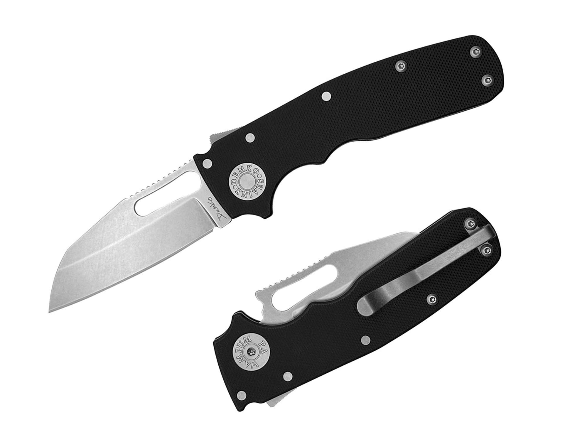 Demko Knives Shark Cub Shark Foot 20CV G10 Black