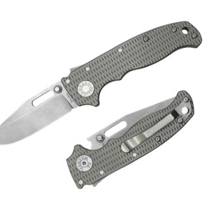 Demko Knives AD20.5 Clip Point 20CV Titanium Milled