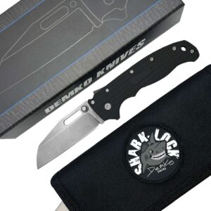 Demko Knives AD20.5 Shark Foot D2 Grivory Black Collectors Box