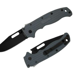 Demko Knives AD20.5 Clip Point D2 DLC Grivory Grey