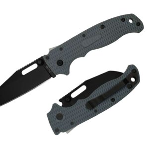 Demko Knives AD20.5 Shark Foot D2 DLC Grivory Grey