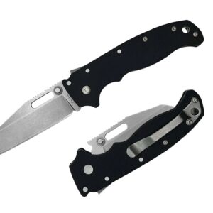 Demko Knives AD20.5 Shark Foot D2 G10 Black Peel Ply
