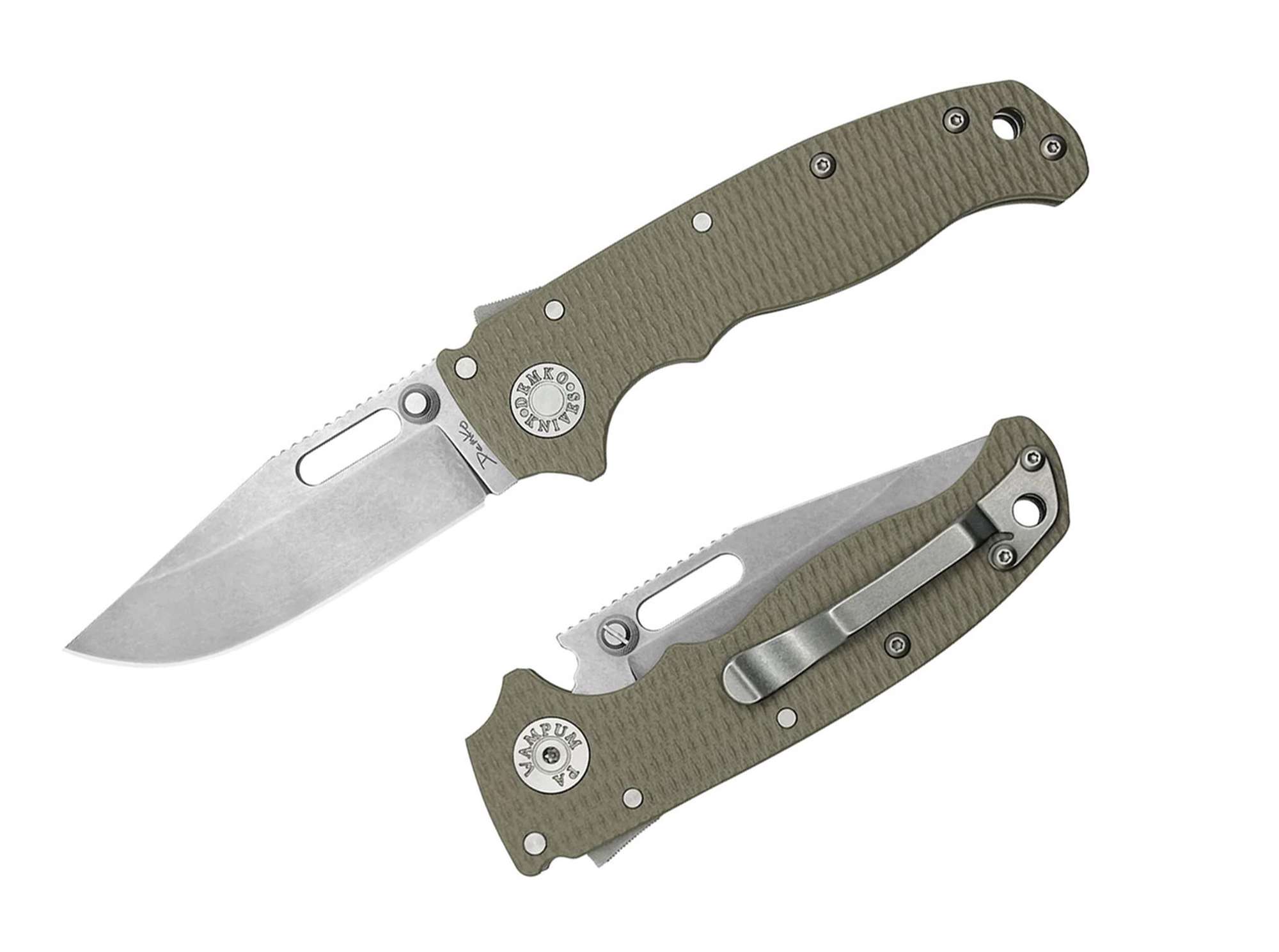 Demko Knives AD20.5 Clip Point S35 G10 Coyote