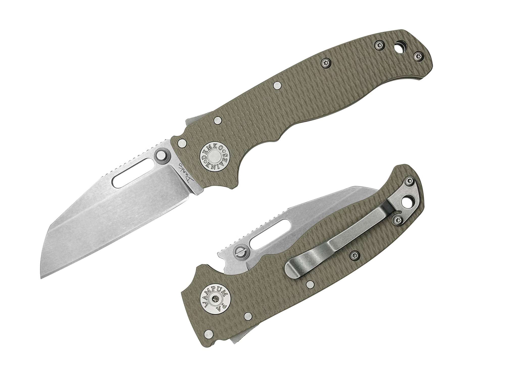 Demko Knives AD20.5 Shark Foot S35 G10 Coyote