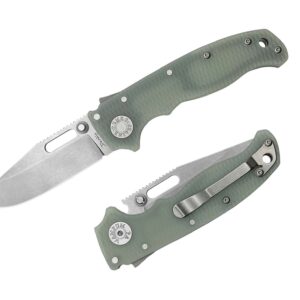 Demko Knives AD20.5 Clip Point S35 G10 Natural