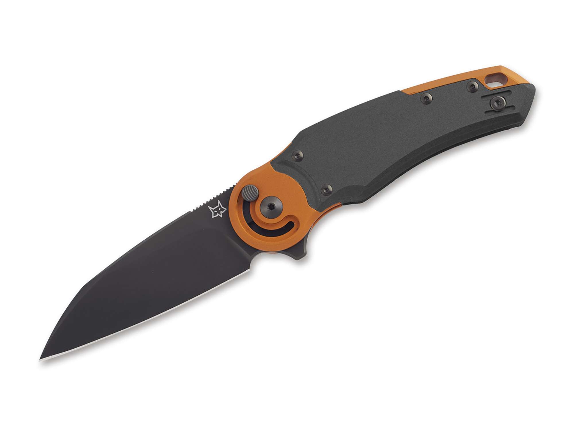 Fox Knives Metamorphosis Wharncliffe M390 Aluminum Black & Orange PVD