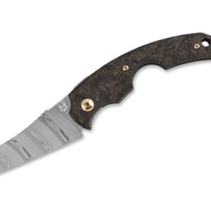 Fox Knives Virtus Dark Matter Gold CF Damascus