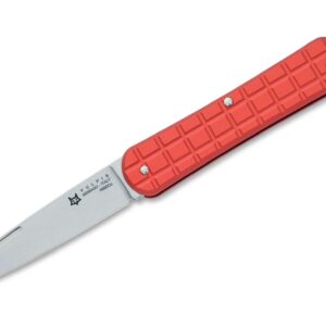 Fox Knives Vulpis 130 Grenade Pattern Aluminum Red
