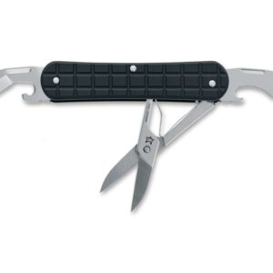 Fox Knives Vulpis 130-F3 Grenade Pattern Aluminum Black