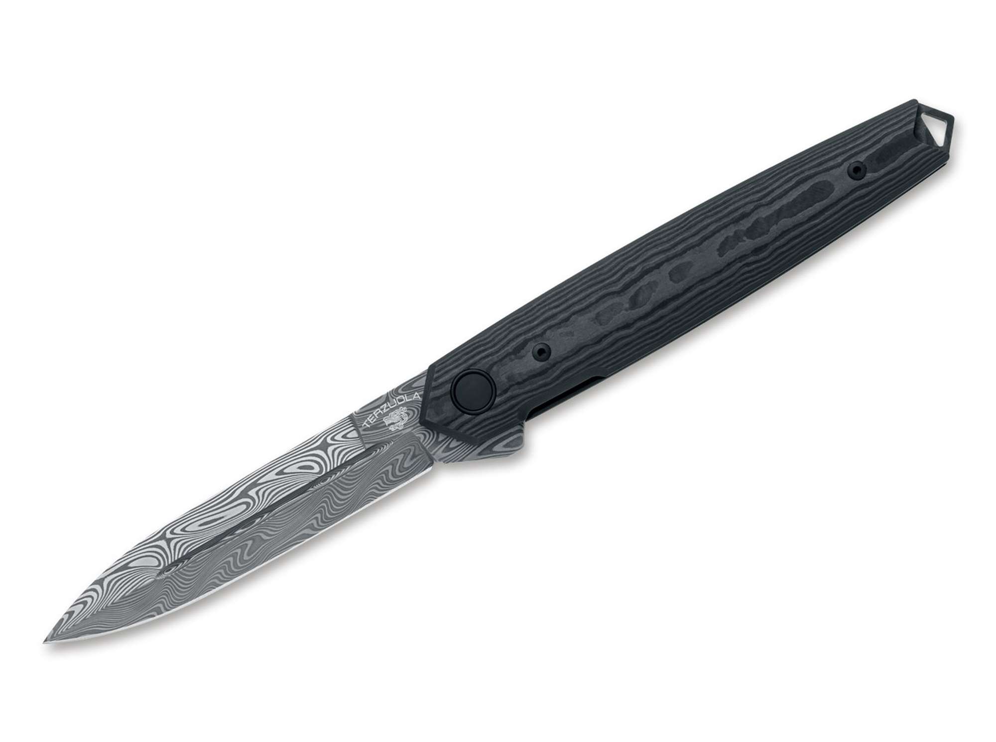 Fox Knives Terzuola Pacifico Damascus Black Camo CF