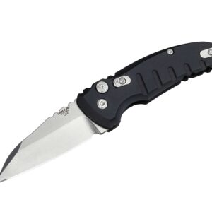 Hogue A01 MicroSwitch 2.75" Wharncliffe Tumbled Alumium Black