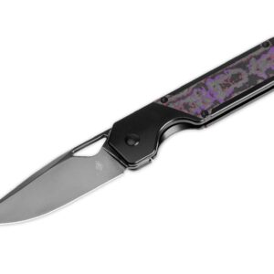 Kizer Militaw Titanium Fatcarbon Purple Haze