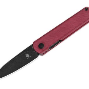 Kizer Feist Denim Micarta Red