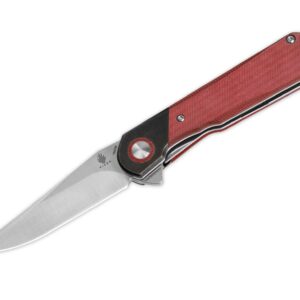 Kizer Comet Denim Micarta Red