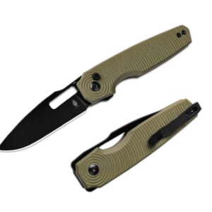 Kizer Dogfish G10 OD Green Black Blade