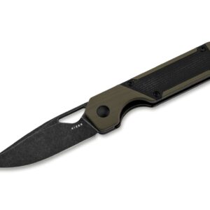 Kizer Mini Militaw G10 Green Micarta Black