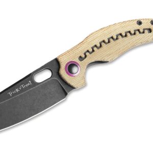 Kizer Mini Sheepdog C01C Micarta Brown Halloween