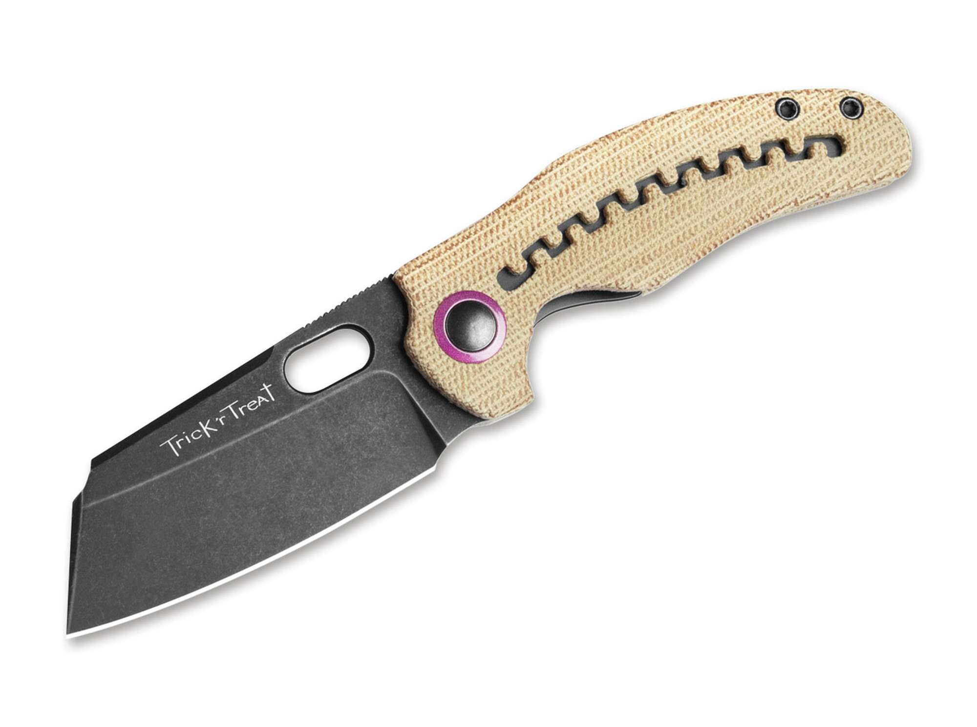 Kizer Mini Sheepdog C01C Micarta Brown Halloween