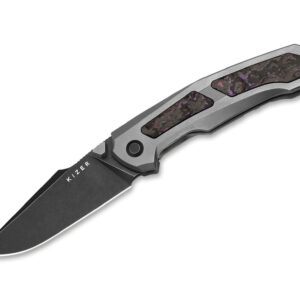Kizer Feweed S35VN Ti Fat Carbon Purple Haze