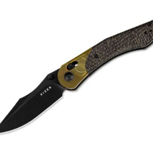 Kizer Mini Mystic 154CM PEI & Burlap Micarta