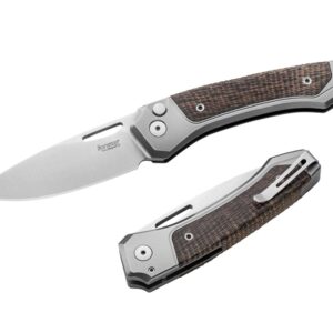 LionSteel Twain Titanium Micarta Green