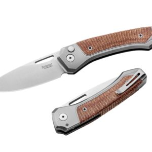LionSteel Twain Titanium Micarta Natural