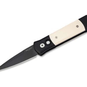 Pro-Tech Godson 752 Tuxedo Micarta Ivory