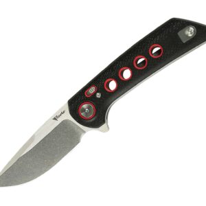 Reate PL-XF Micarta Black G10 Red Stonewashed