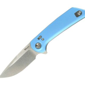 Reate PL-XF Aluminum Blue Stonewashed Satin Flats