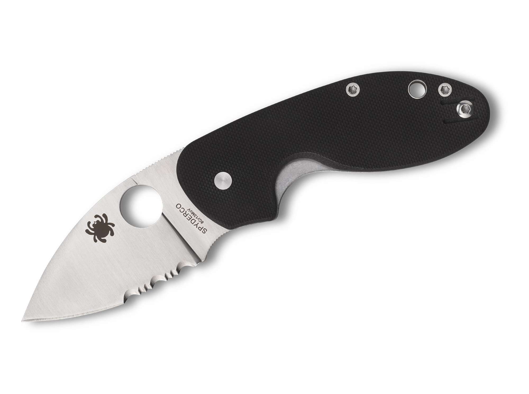 Spyderco Insistent Black G10 CombinationEdge
