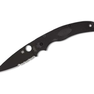 Spyderco Native Chief Black Lightweight Black Blade CombinationEdge