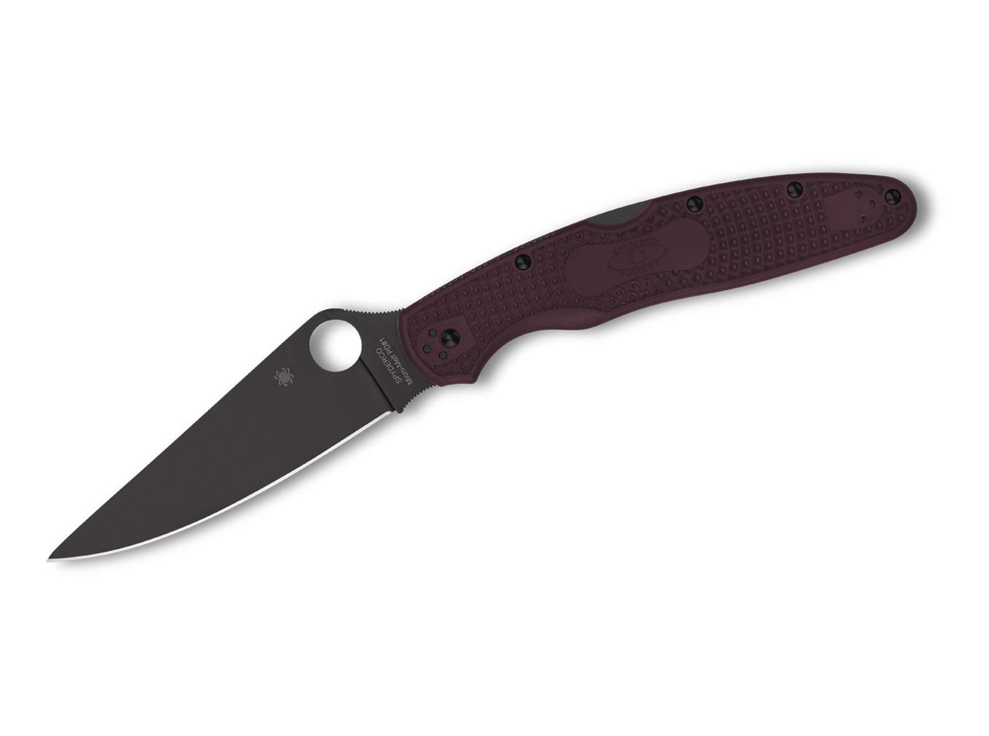 Spyderco Police 4 Lightweight Micro-Melt PD#1 Black Blade Sprint Run