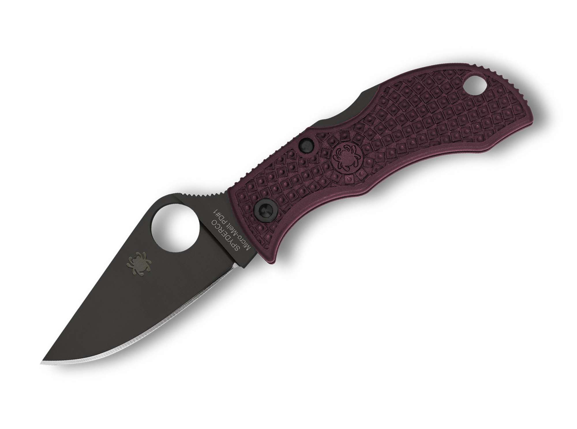 Spyderco Manbug Micro-Melt PD#1 Black Blade Sprint Run