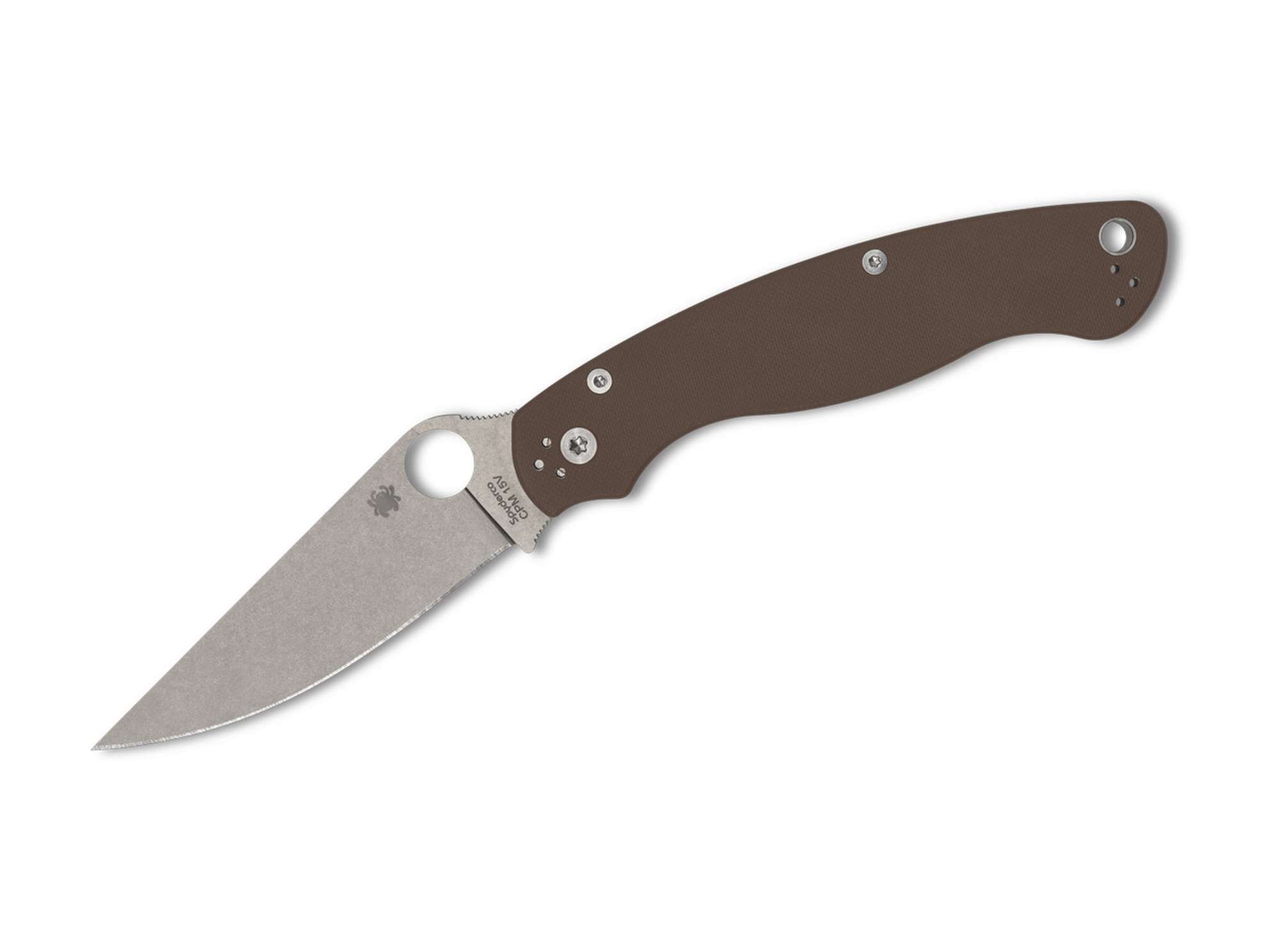 Spyderco Military 2 Brown G10 CPM-15V Sprint Run