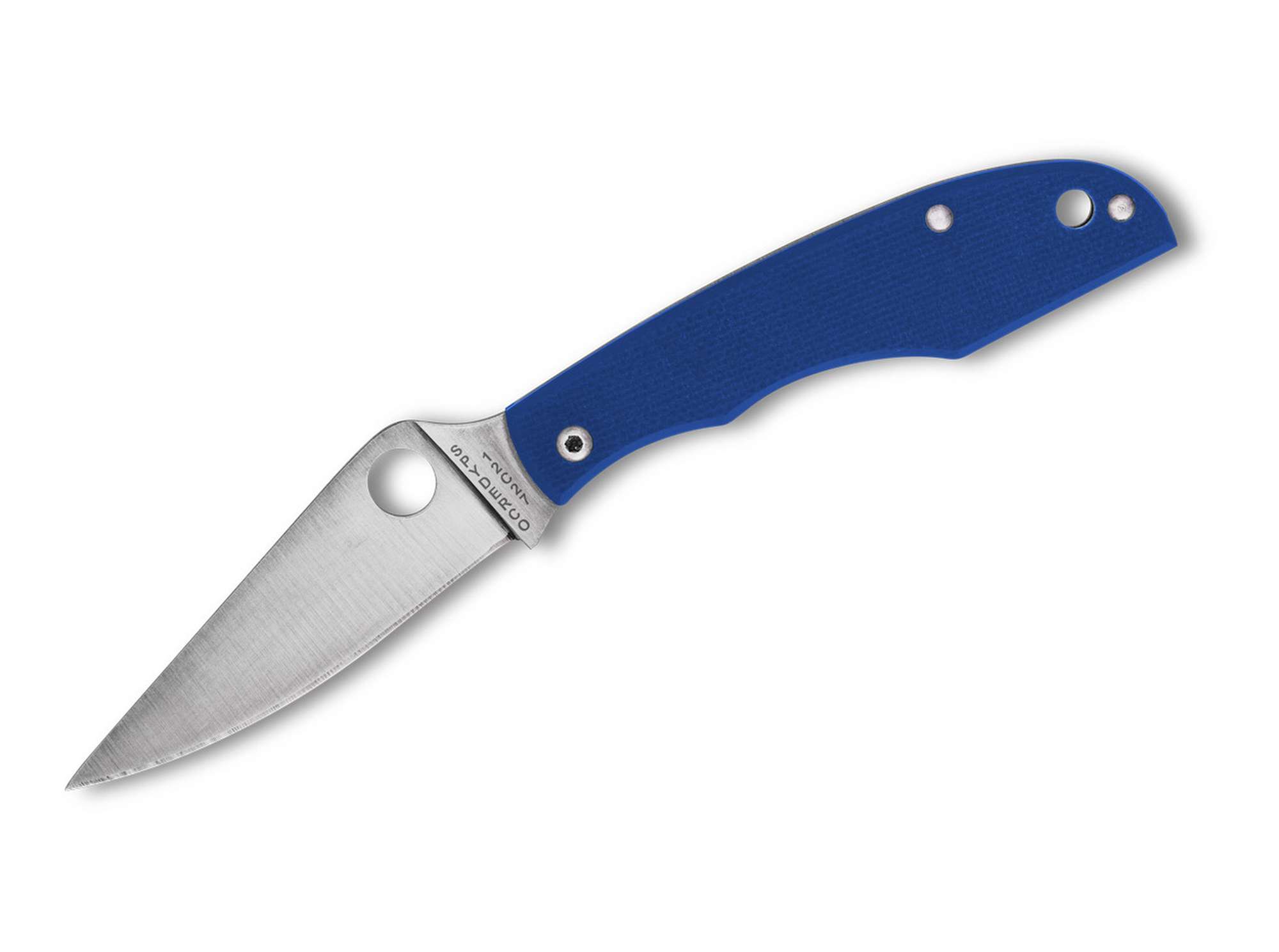 Spyderco Grasshopper G10 Blue PlainEdge