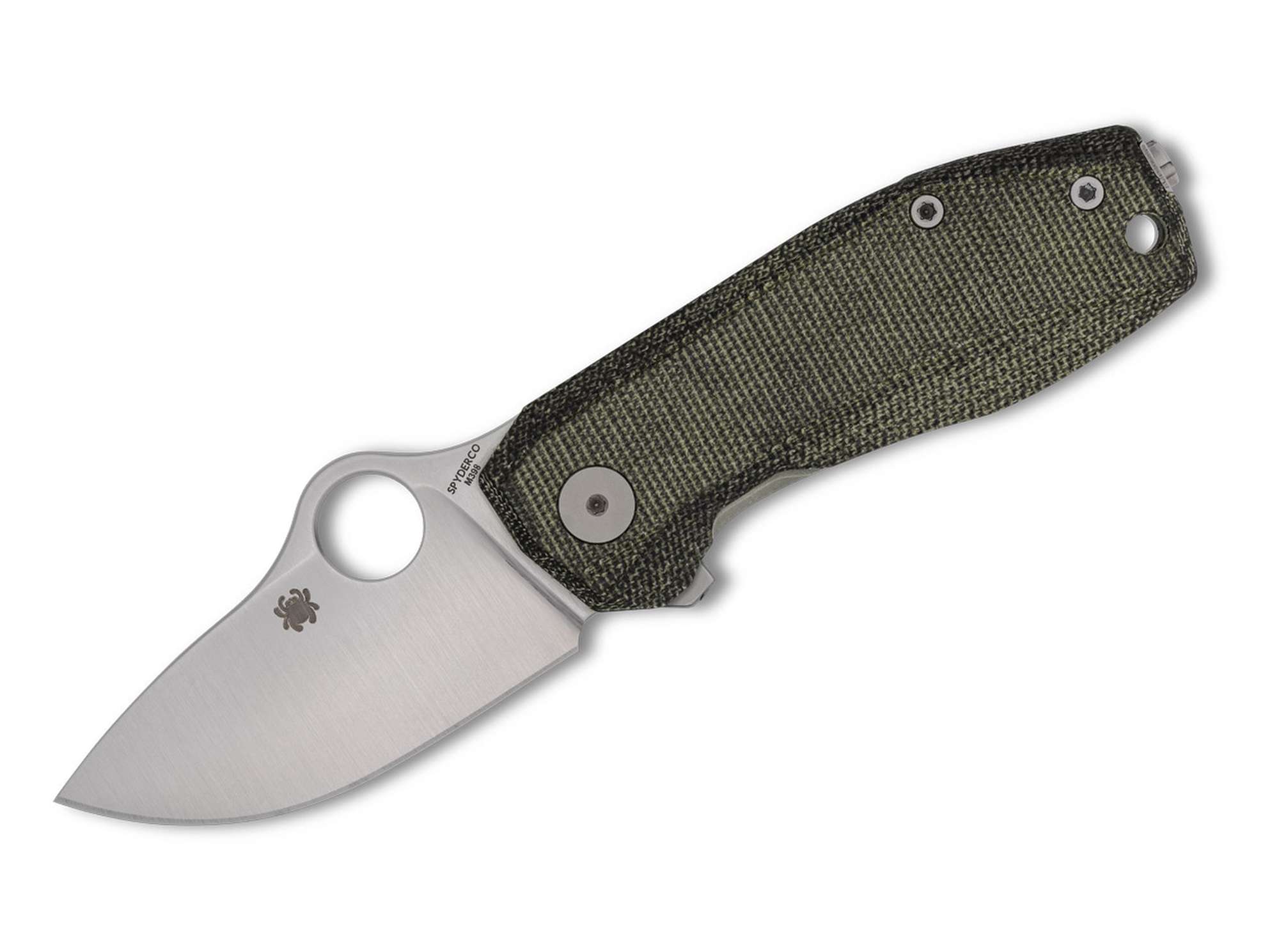 Spyderco SpyNano Flash Batch Ti Green Micarta