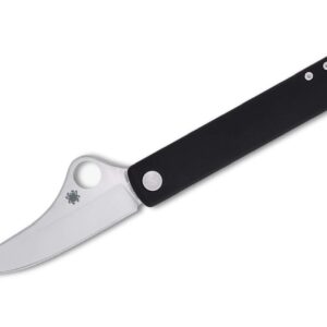 Spyderco Essenza N690 Black Aluminum PlainEdge