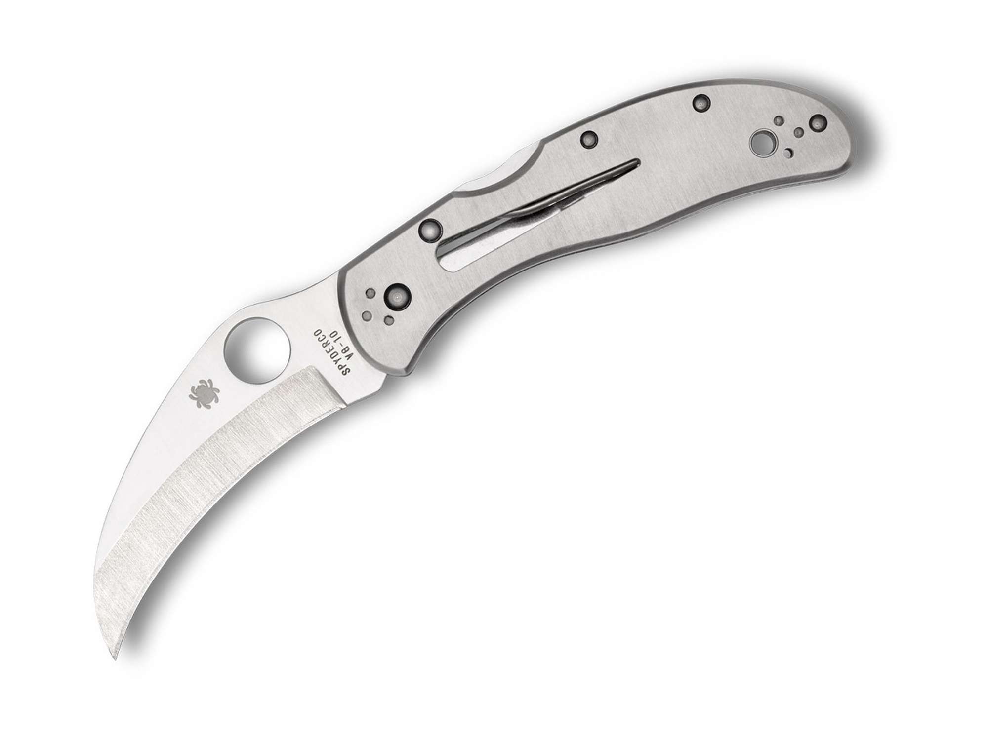 Spyderco Harpy Clipit Stainless PlainEdge