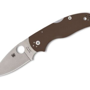 Spyderco Native 5 Brown G10 CPM 15V PlainEdge Sprint Run