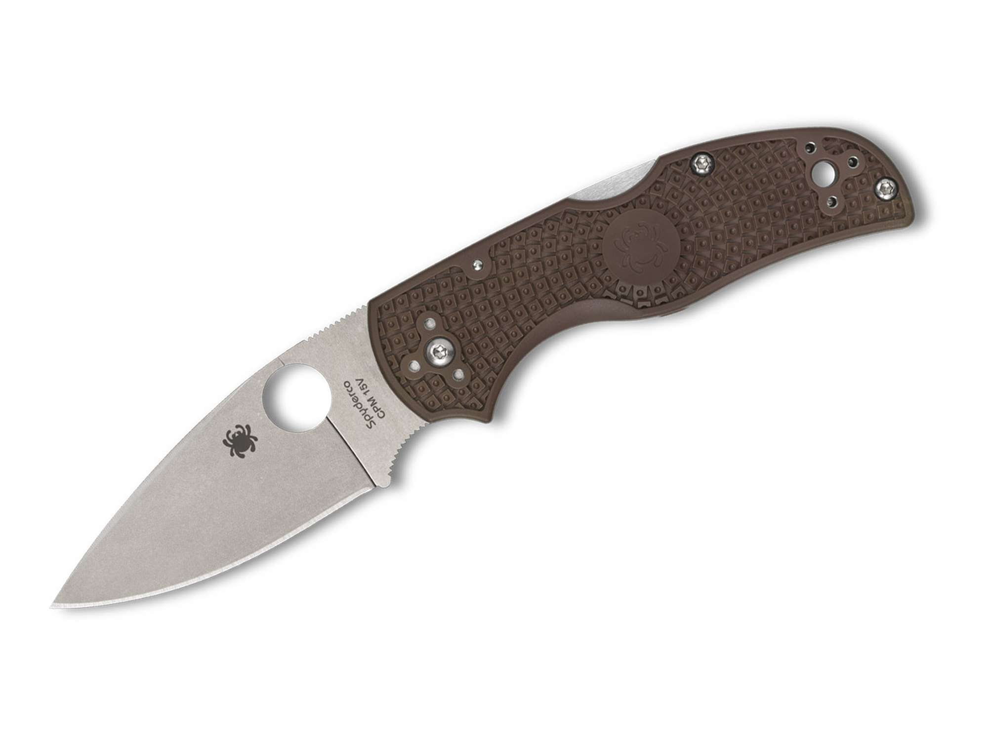 Spyderco Native 5 Lightweight Brown G10 CPM 15V PlainEdge Sprint Run