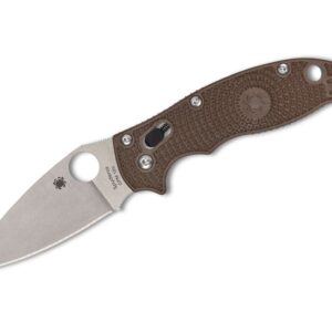 Spyderco Manix 2 Lightweight Brown FRCP CPM 15V PlainEdge Sprint Run