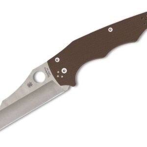 Spyderco YoJumbo Brown G10 CPM 15V PlainEdge Sprint Run