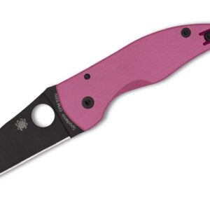 Spyderco MicroJimbo Pink G10 Black Blade Sprint Run