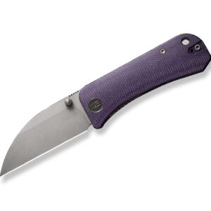 WE Knife Banter Wharncliffe Canvas Micarta Purple
