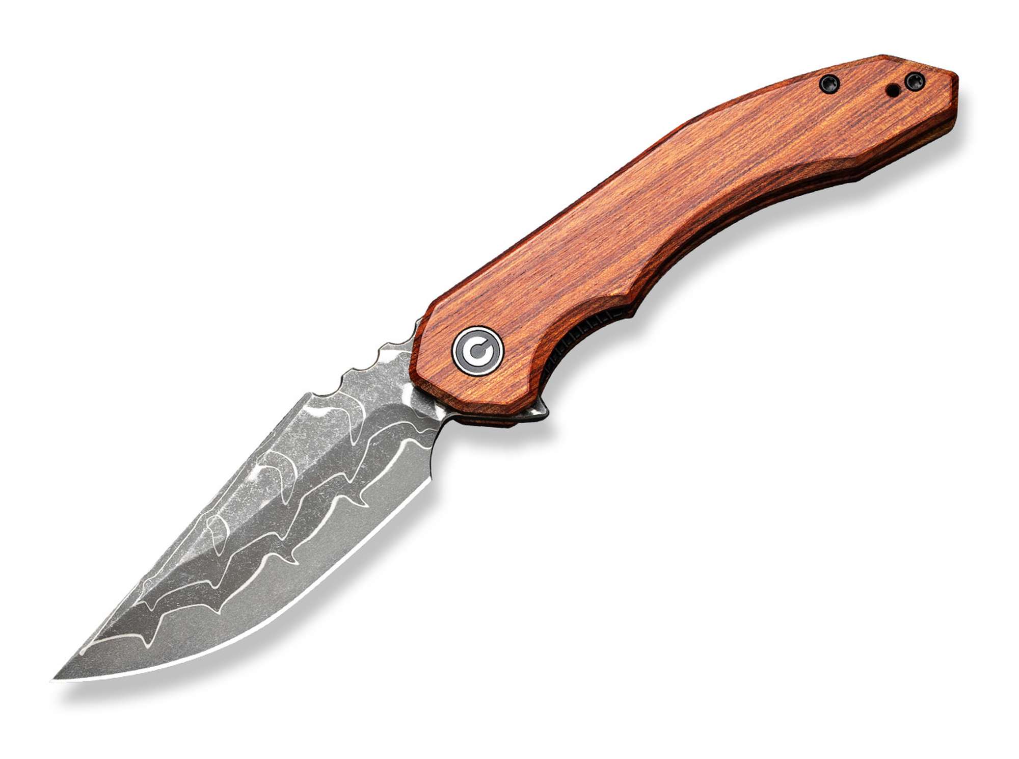 CIVIVI Bluetick Guibourtia Damascus